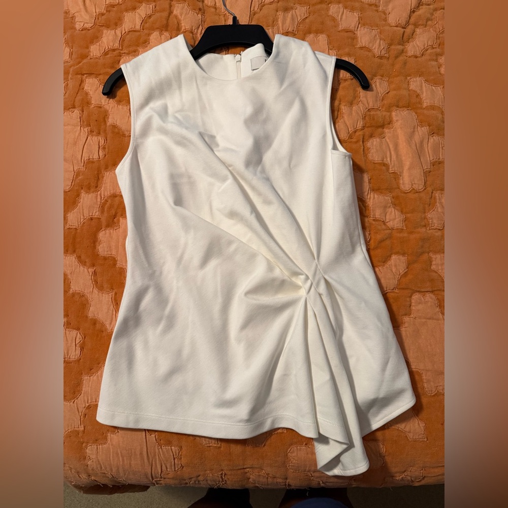 Banana Republic White Asymmetrical Blouse